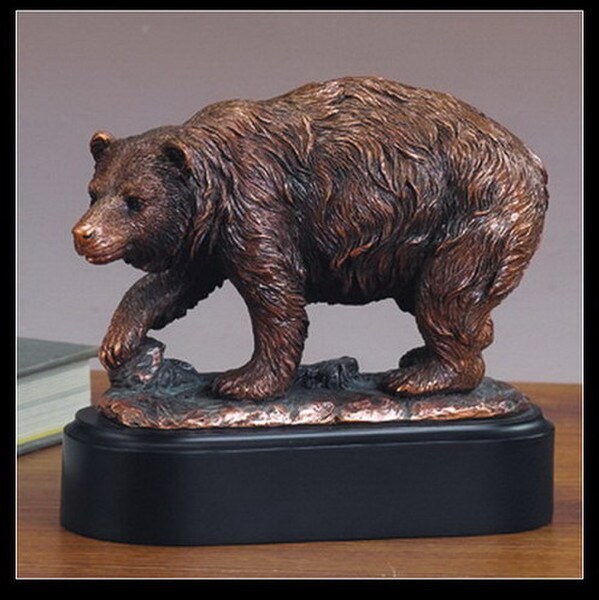 Bear Scene Figurine Statue Sculpture Replica Reproduction Decor